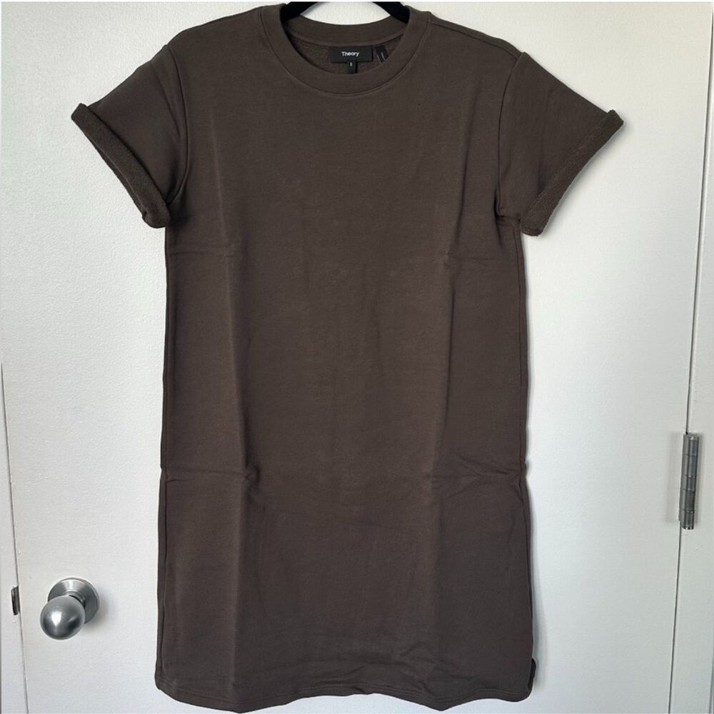Theory Brown T-Shirt Dress